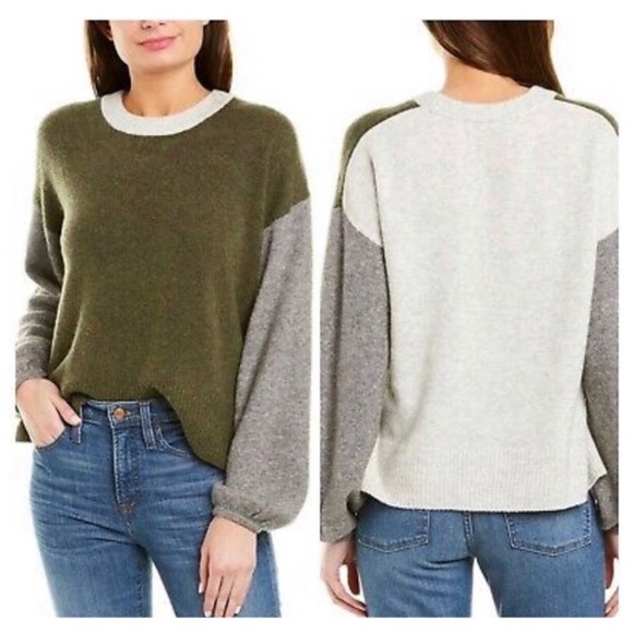 Madewell payton color block sweater - Picture 1 of 3